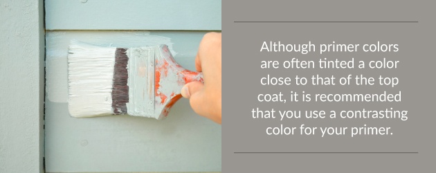 It is recommended you use a contrasting color for your primer