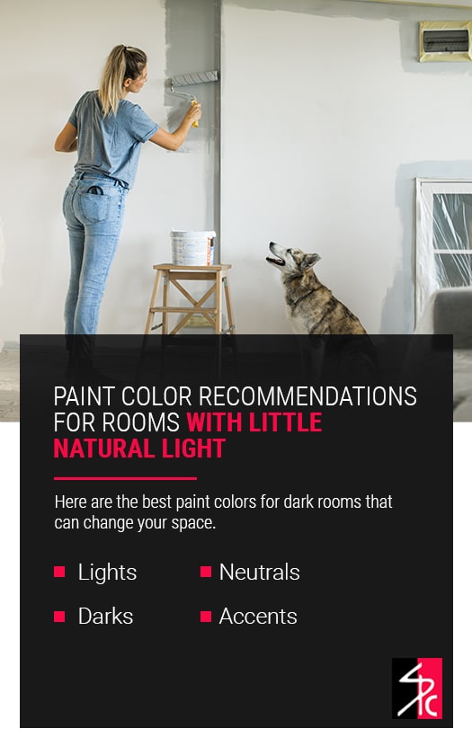 paint colors for living room with little natural light