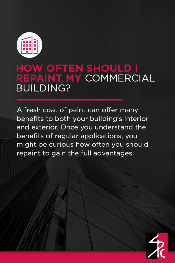 How often should commercial buildings be repainted