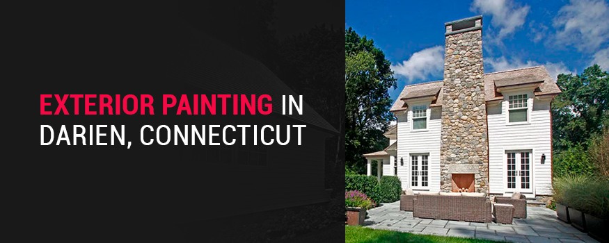 Exterior home painting in Darien, Connecticut