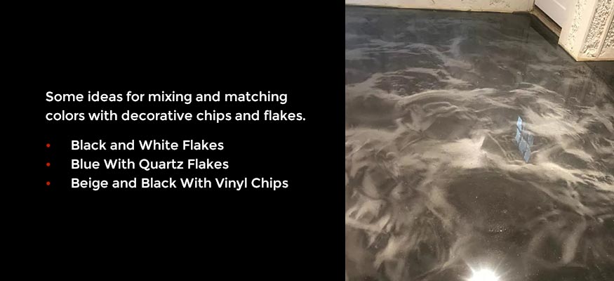 Decorative Vinyl Chips and Quartz Flakes for Epoxy Floors