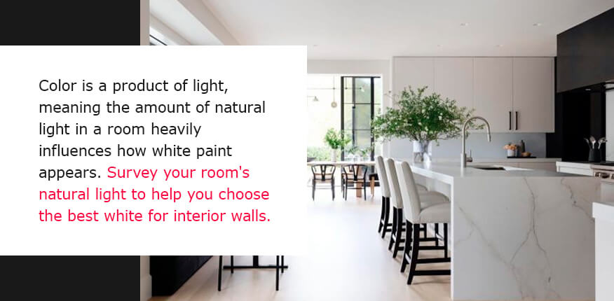 White paint finish in a New York home