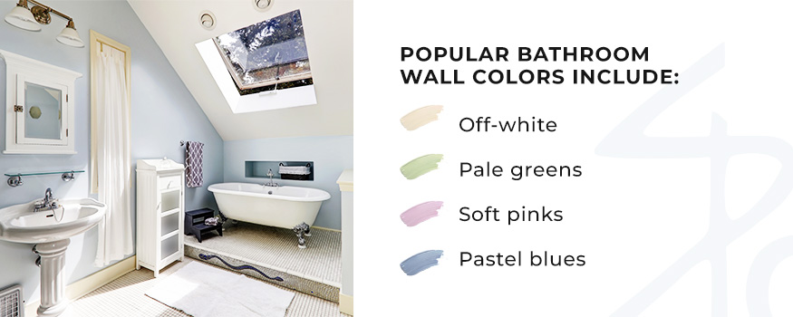 Popular bathroom wall colors