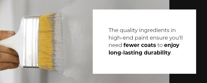 The curability of high-end paint