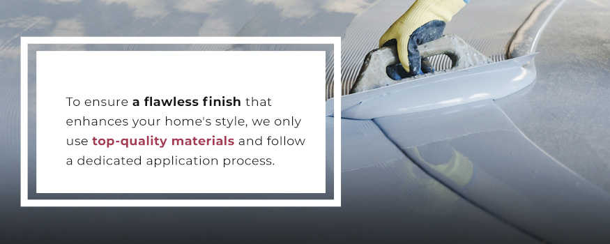 Flawless finishes with top-quality materials