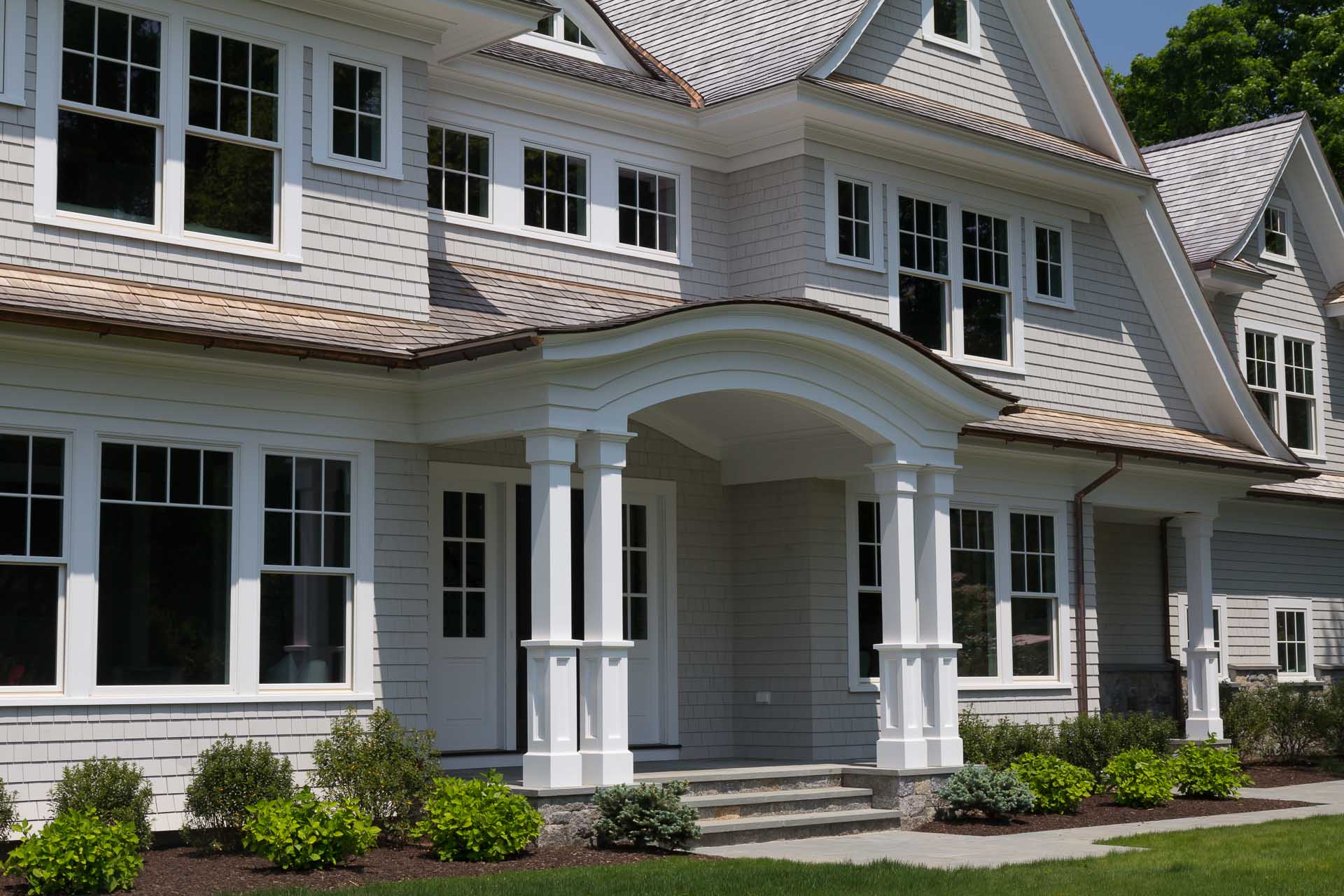 Exterior painting project on Old Hill Farm Rd in Westport, CT